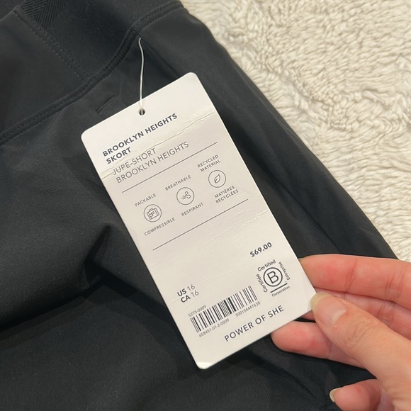 Athleta - Brooklyn Heights Black Skort - Size 16 - Picture 14 of 15